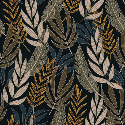 Nocturnal Foliage Wallpaper - ArtessaFusion