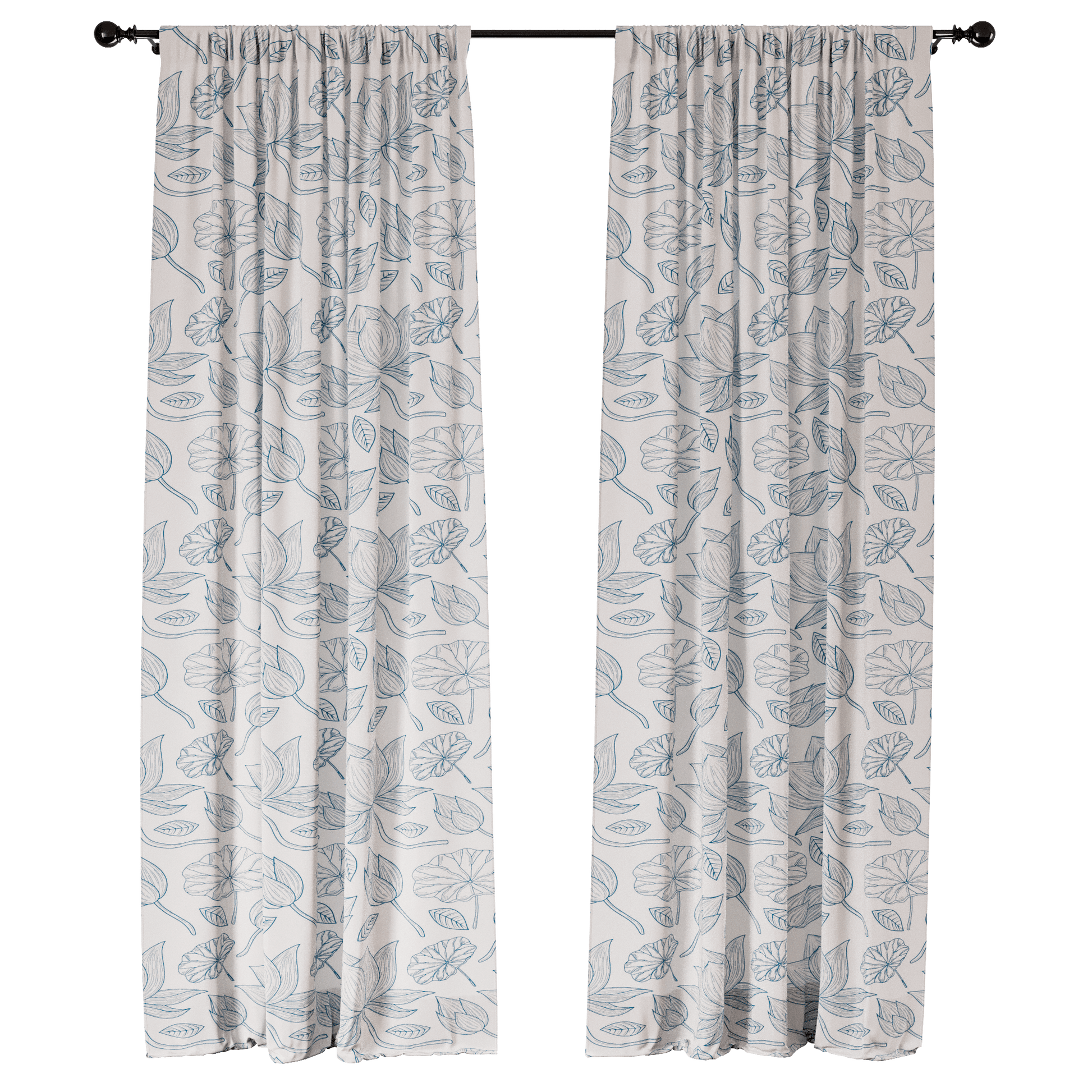 Botanical Bliss Window Curtains - ArtessaFusion