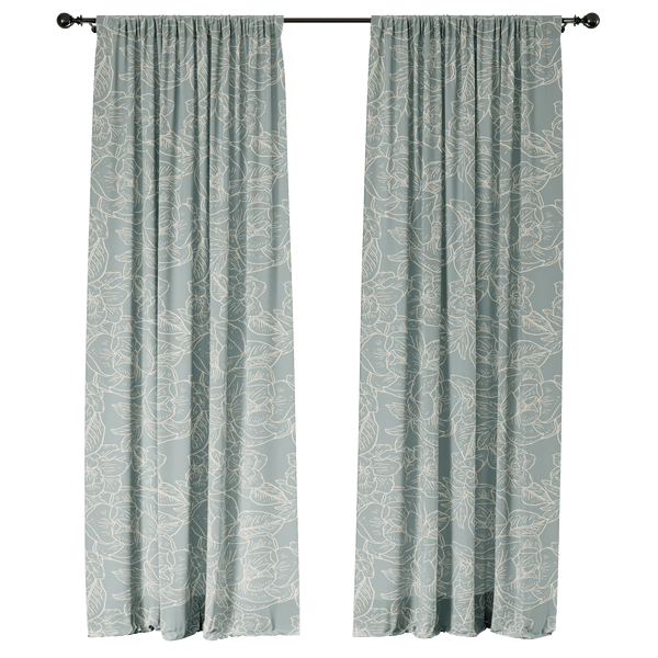 Dusty Bloom Window Curtains - ArtessaFusion