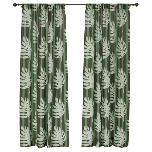 Emerald Elegance Window Curtains - ArtessaFusion