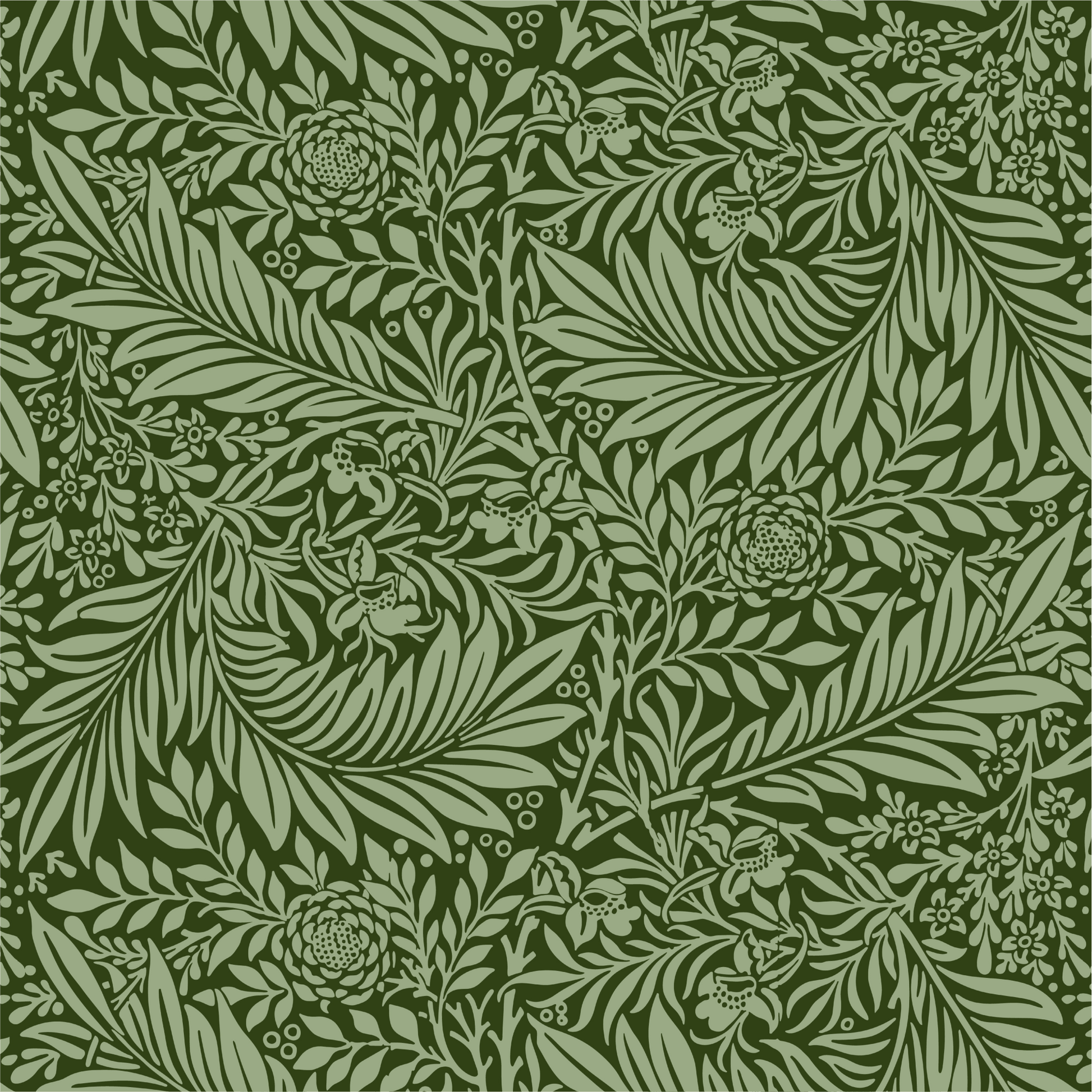 Evergreen Oasis Wallpaper - ArtessaFusion