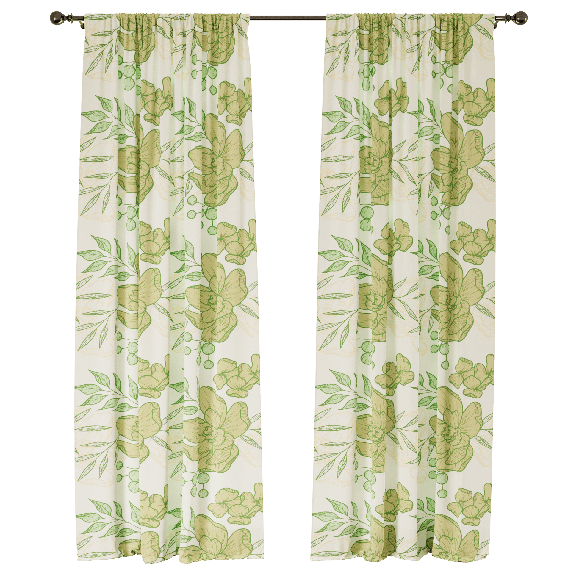 Paradise Retreat Window Curtains - ArtessaFusion