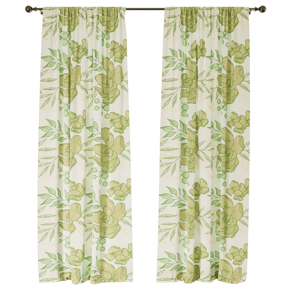 Paradise Retreat Window Curtains - ArtessaFusion