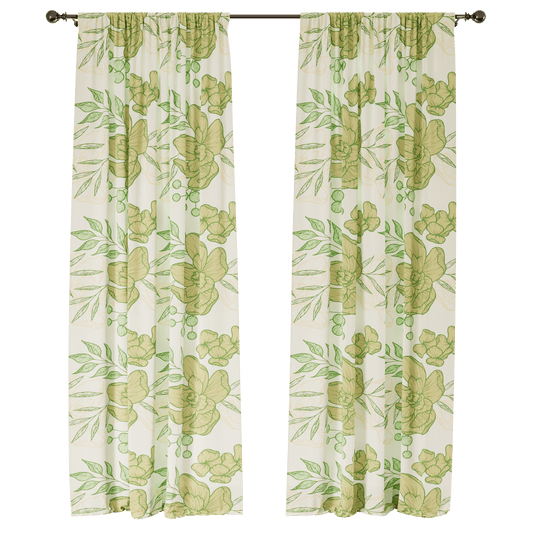 Paradise Retreat Window Curtains - ArtessaFusion