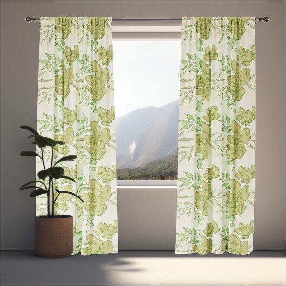 Paradise Retreat Window Curtains - ArtessaFusion