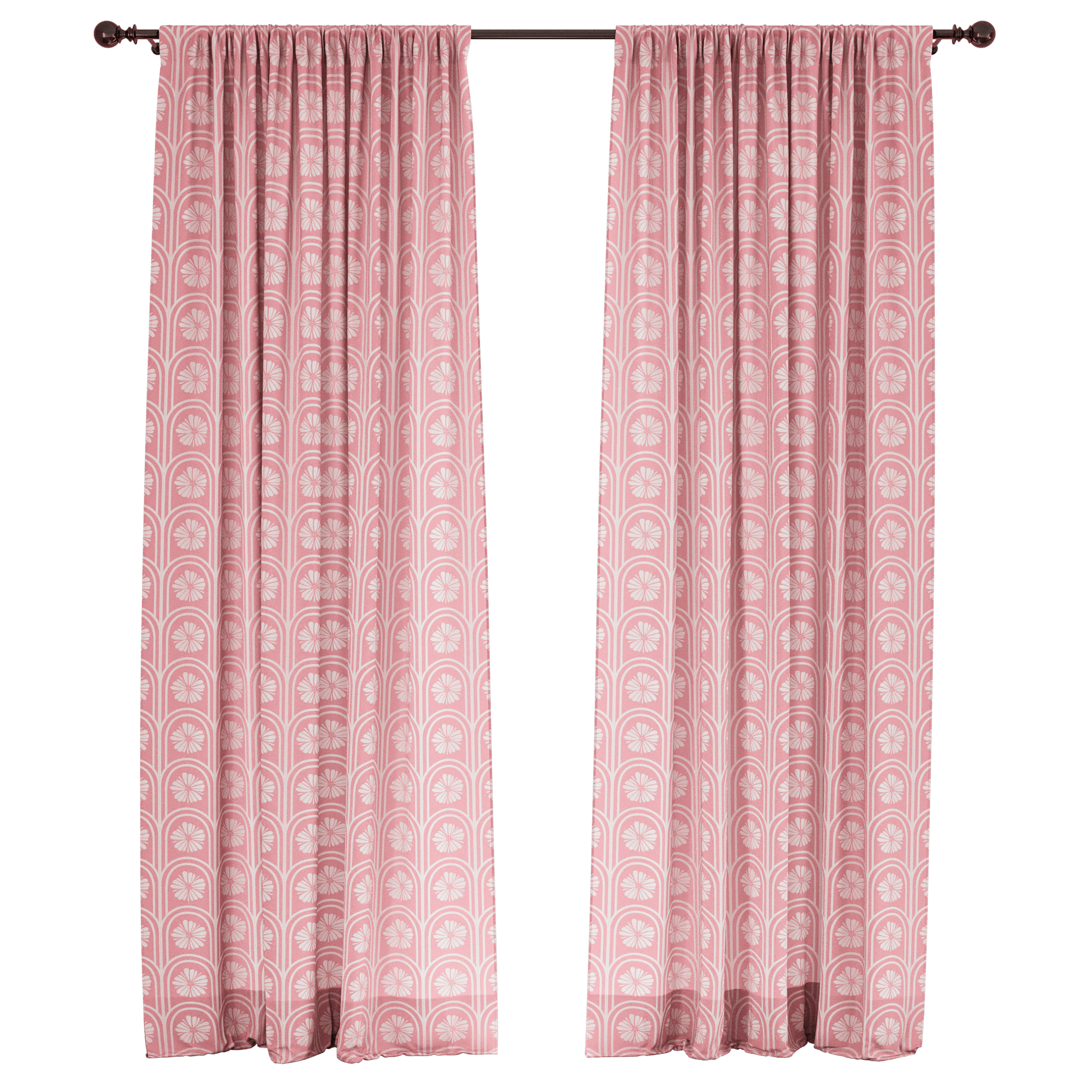 Strawberry Ice Cream Window Curtains - ArtessaFusion