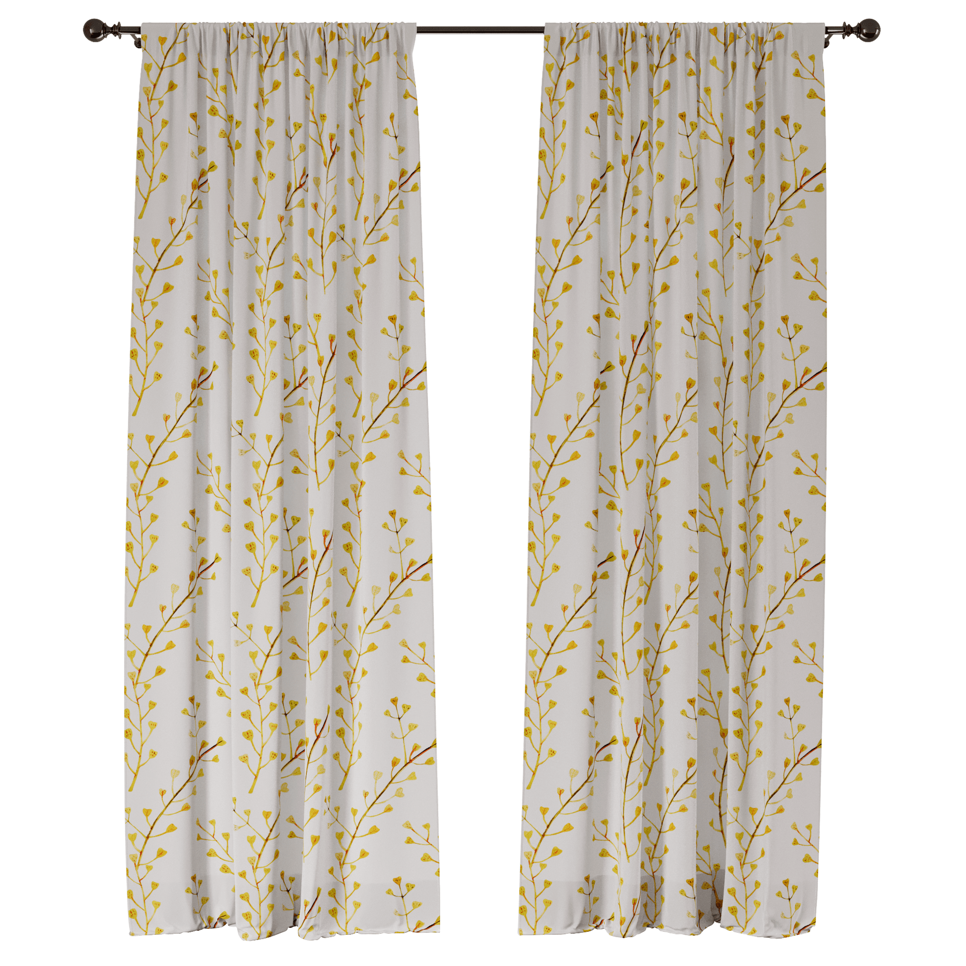 Wildflower Grace Window Curtains - ArtessaFusion