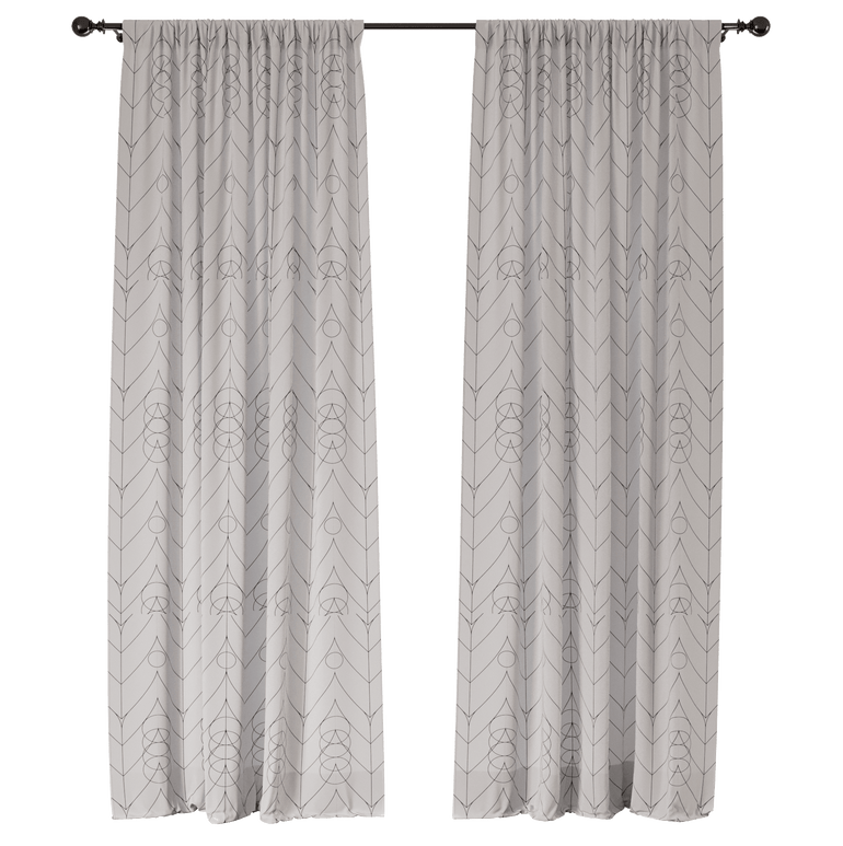 Winged Symphony Window Curtains - ArtessaFusion