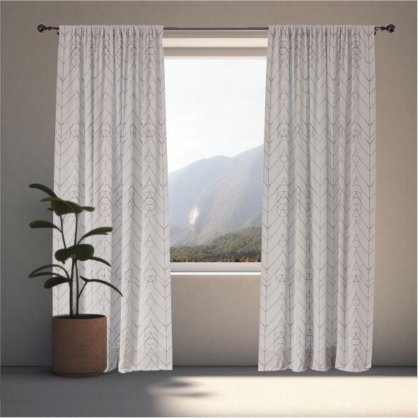 Winged Symphony Window Curtains - ArtessaFusion